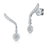 Vela Crossover Diamond Earrings - Dracakis Jewellers
